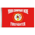3' x 5' Firefighter Single Reverse Knitted Polyester Flag